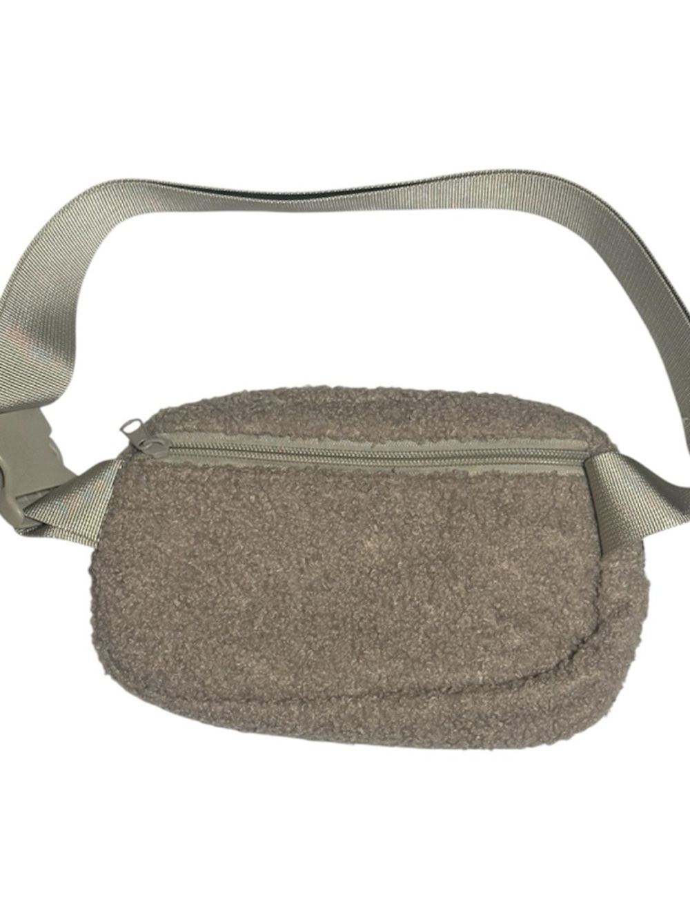 New! Gray Sherpa Waist Bag